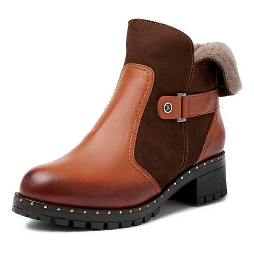 Ботинки женские Alessio Nesca 710018325 коричневые 39 RU в Timberland