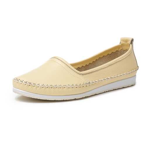 Мокасины женские Alessio Nesca TR-CR-034B желтые 38 RU в Timberland