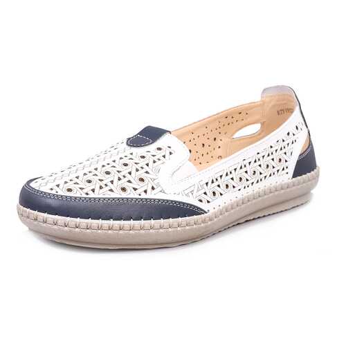 Мокасины женские T.Taccardi 710018277 белые/синие 41 RU в Timberland