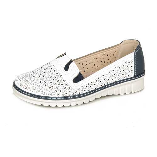 Мокасины женские T.Taccardi LL20SS-08 белые/синие 40 RU в Timberland