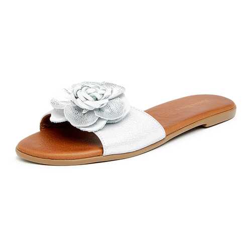 Шлепанцы женские Alessio Nesca 00906350 серебристые 38 RU в Timberland