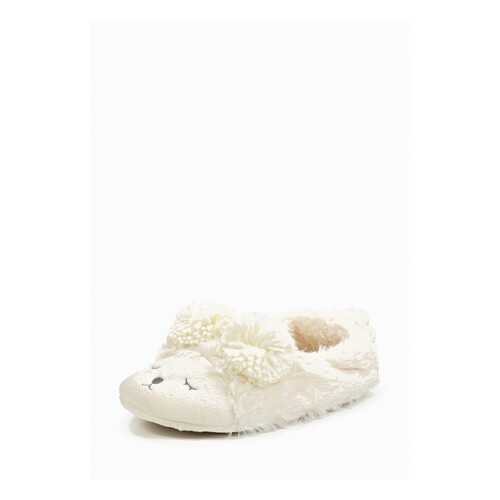 Домашние тапочки женские Halluci Мишки с задником белые 40-41 RU в Timberland