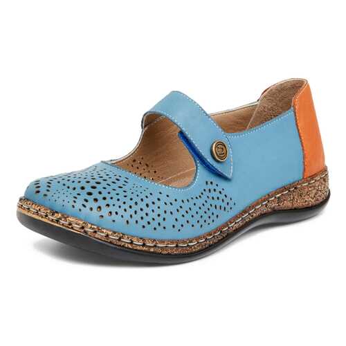 Туфли женские Alessio Nesca Comfort 27306680 голубые/коричневые 36 RU в Timberland